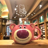 Шанхай Дисней, отечественные закупки, история игрушек, кружка с клубничным медведем и ложкой, керамическая чашка, чашка для питья