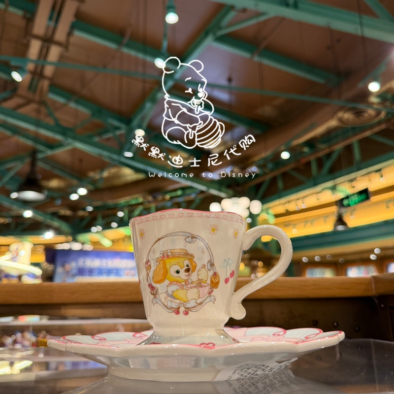Shanghai Disneyland Duffy and Friends Cherry Bakery Cookieann Dinner Plate Mug