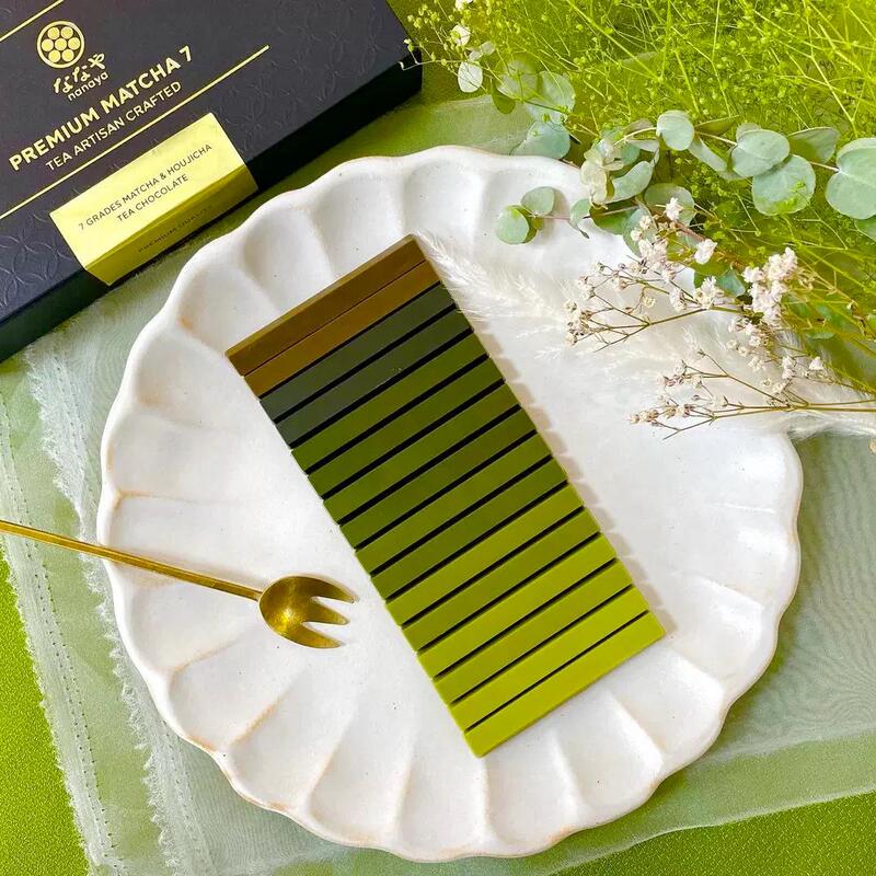 [in Stock, Super Fresh] Japanese Imported Nanaya Matcha Gradient Chocolate Tea&Spoon 8 Types Piano 16