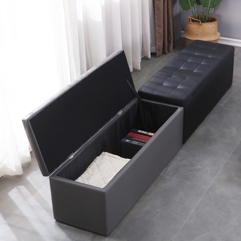 Clothing Store Sofa Stool Stool storage Stool Storage stool rectangular fitting room Home doorway to sit strip stool-Taobao