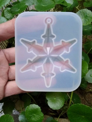 Фондан, аксессуар, подвеска, силиконовая форма, со снежинками