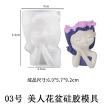 Спящая красавица цветочная красавица маленькая сочная силиконовая плесень D Iy Crystal Glue Portrait Holder Silacone Silicone Flom