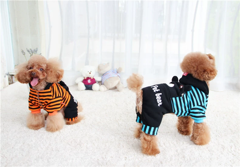 Ca cao Hani Pet Dress Bear Bear Tee Teddy VIP Dog Quần áo - Quần áo & phụ kiện thú cưng