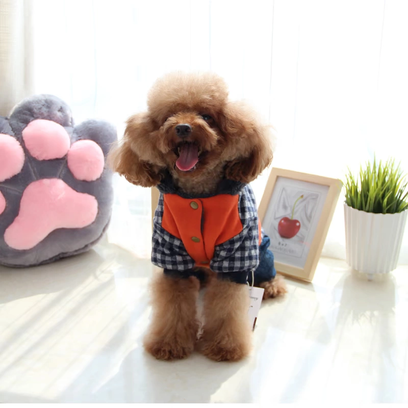 Coco Hani Pet Casual Wear Deer Cotton Áo Bốn chân Teddy Quần áo chó VIP - Quần áo & phụ kiện thú cưng