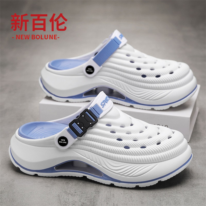 New Bolune New Balance Men's Summer Non-Slip Driving Dual-Wear Clogs Men's Sports Sandals