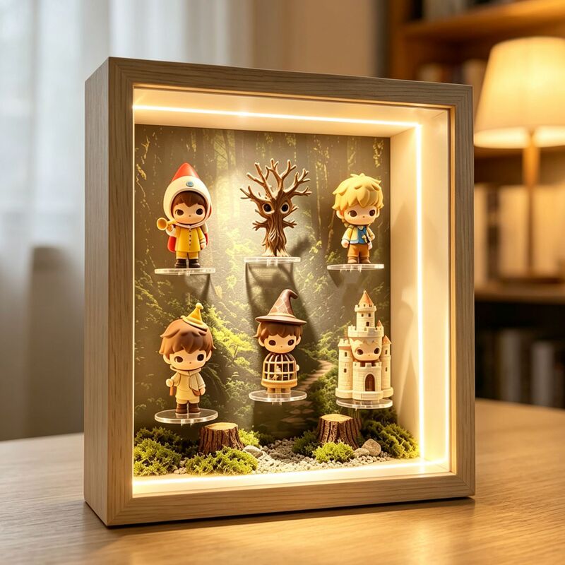 3D Hollow Photo Frame 10cm Deep with Led Light Strip, Pull-Out Glass, Plush Toy Souvenir Display Frame, Empty Frame 3D Hollow Photo Frame 10cm Deep with Led Light Strip, Pull-Out Glass, Plush Toy Souvenir Display Frame, Empty Frame