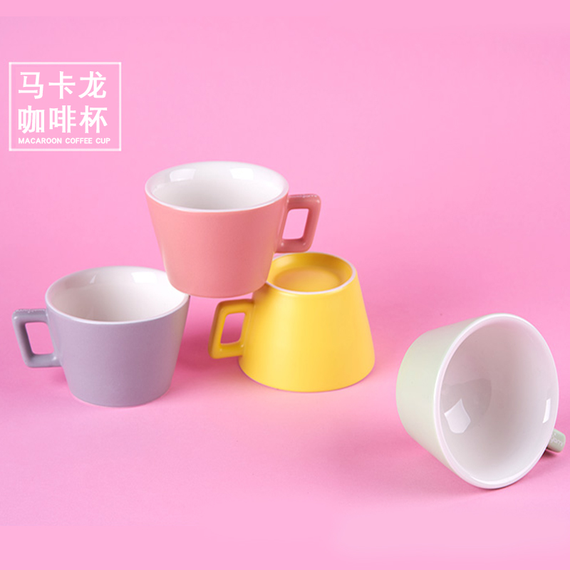 lookyami coffee cup suit home European style mark cup ceramic minimalist coffee cup with coffee cup with disc