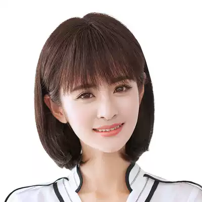 Summer air bangs wig women short bangs natural BOBO head BOBO head wig set fashion temperament thin
