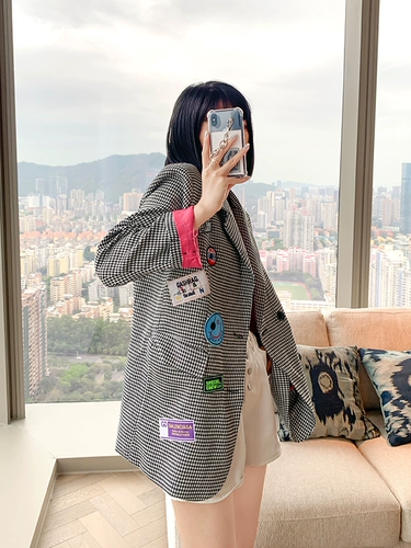 Осенний элитный сексуальный пиджак классического кроя для отдыха, оверсайз, коллекция 2021