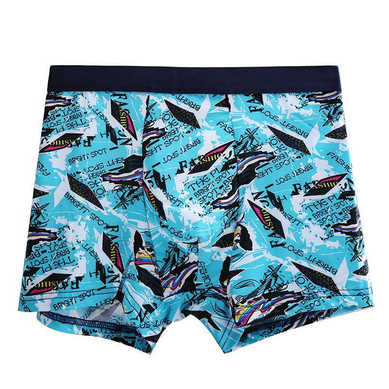 Nam đồ lót nam boxers băng lụa mùa hè thoáng khí liền mạch bốn-góc quần short thanh niên phần mỏng kích thước lớn quần quần