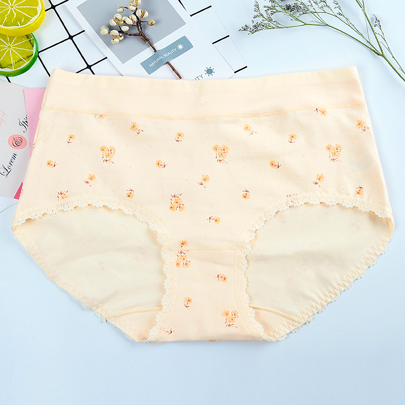Đồ lót cotton in hoa, cô gái nhỏ ren hoa, cotton, thắt lưng, học sinh cấp ba dễ thương, quần đùi, nhỏ tươi quần lót calvin klein nữ chính hãng