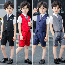 Childrens dress boy boy Flower Boy small suit suit host perform piano performance wedding vest summer