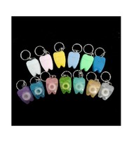 Fenghe 15 m tooth type key chain dental floss micro wax mint flat thread ultra-fine carrying convenient cleaning teeth to stain