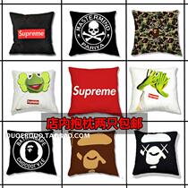 Tide brand creative trend home sofa car pillow pillow waist pillow waist cushion core