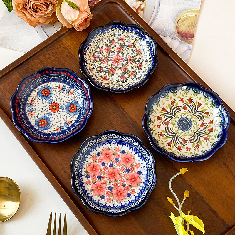 Polish Dish, Household Ceramic Seasoning Dish, Dipping Dish, Creative Retro Sauce Dish, Vegetable Dish, Bone Dish, Seasoning Dish, Vinegar Dish