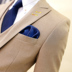 Váy cưới chú rể phiên bản Hàn Quốc của bộ đồ màu vàng tự tu bộ vest nam Suit phù hợp