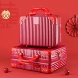 Красный портативный чемодан, коробка, маленькая сумка-органайзер, 14 дюймов
