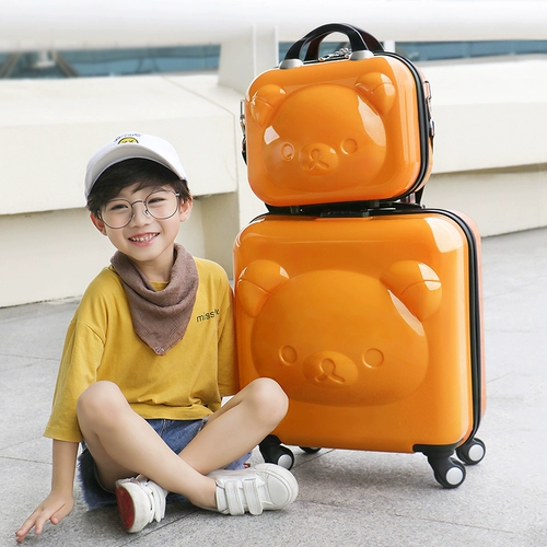 Чемодан, мультяшная милая коробка, 18 дюймов, с медвежатами