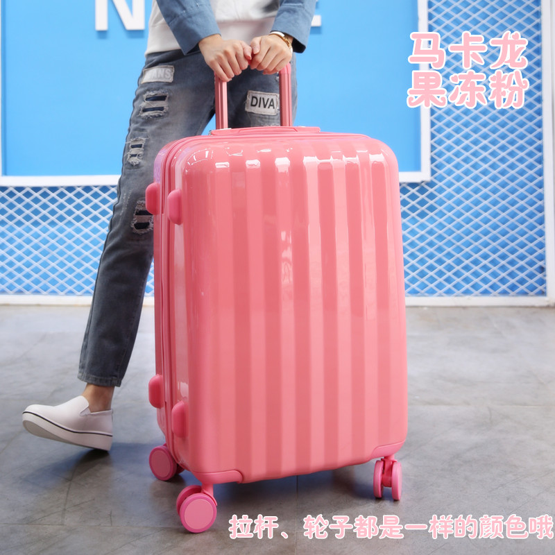 Luggage women ins candy-colored password luggage case 22 inch 20 small password luggage case 24 cute travel box