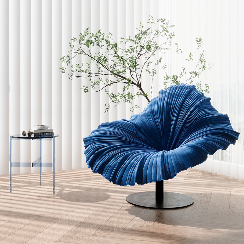 Nordic Living Room Creative Single Sofa Chair, High-End Designer Chair, Light Luxury Single Chair, Rotating Petal Leisure Chair Nordic Living Room Creative Single Sofa Chair, High-End Designer Chair, Light Luxury Single Chair, Rotating Petal Leisure Chair