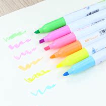 P313 True color highlighter marker pen Stationery color pen Creative cute marker pen Office learning focus mark