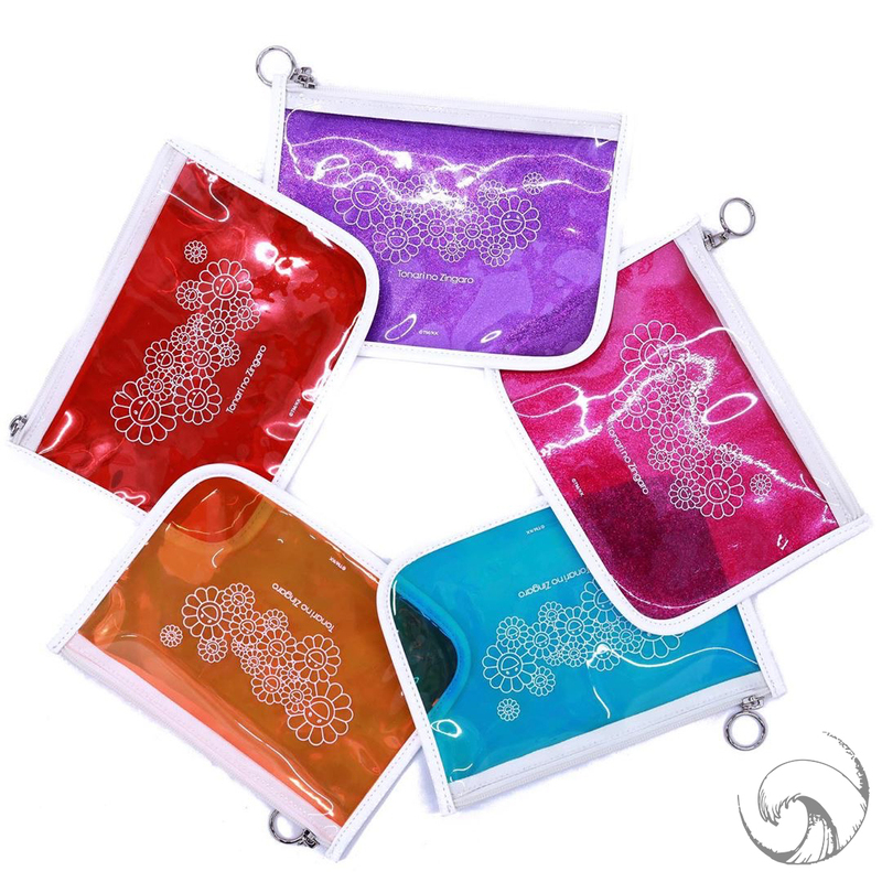 [Domestic Stock] Murakami Takashi Sunflower Handbag Transparent Bag Pvc Multi-Color Flower Zipper Tote Bag