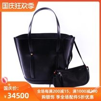 (Domestic spot) goros rare point gold tote bag Takahashi wulang oversized deer leather cowhide tote bag