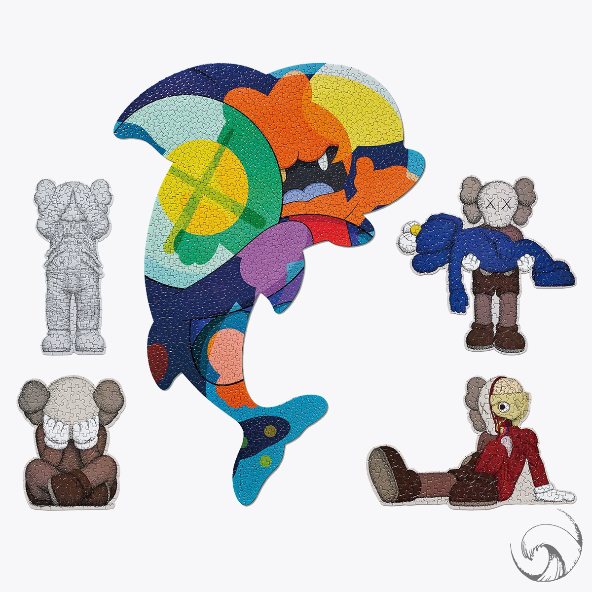 [Domestic Spot] KAWS Tokyo FIRST Exhibition Limited Puzzle Puzzle Humanoid Dolphin Saping