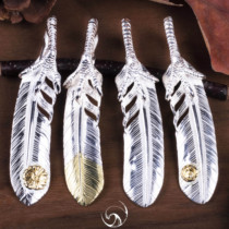 (Domestic spot)KEN KIKUCHI KIKUCHI Jianjian Eagle claw silver claw feather point gold First gold Rose vegetarian Silver
