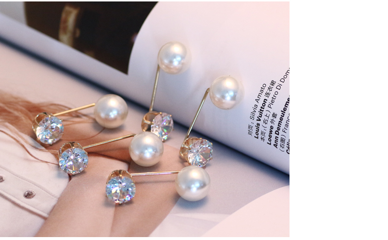 Pin pin trang trí sáng tạo hoang dã cố định cardigan quần áo lụa khăn quàng cổ chống ánh sáng ngọc trai trâm cài cổ kim ghim cài áo vest nam cao cấp