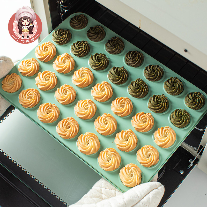 Cookie Mold Baking Pan Macaron Chocolate Cocoa Crisp Chip Cookie Mold Nonstick Easy To Mold Baking