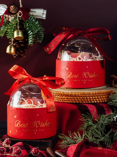 Apple, защитный амулет, рождественская подарочная коробка, креативная прозрачная сумка, подарок на день рождения