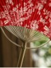 Chinese style northeastern village girl's floral cloth dance two-person floral ethnic all-cotton phoenix peony all-bamboo round futon fan