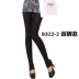 Quần legging size lớn chất béo MM cao eo nữ dẫm lên chân chín quần băng lụa mịn không có bóng mỏng phần mắt cá chân mỏng quần legging lót lông Quần tây thường