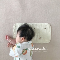 nalinaki South Korea ins newborn pure cotton cotton cloth pillow towel baby anti-spitting milk flat pillows absorb sweat all season universal