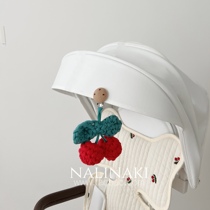 nalinaki cherry woven Cherry on-board bag wrapping key baby stroller pendant gift decorations Ins wind
