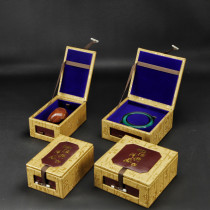 High-grade yellow calligraphy Classic Collection bracelet drop box Kraft paper jewelry box accessories packaging box