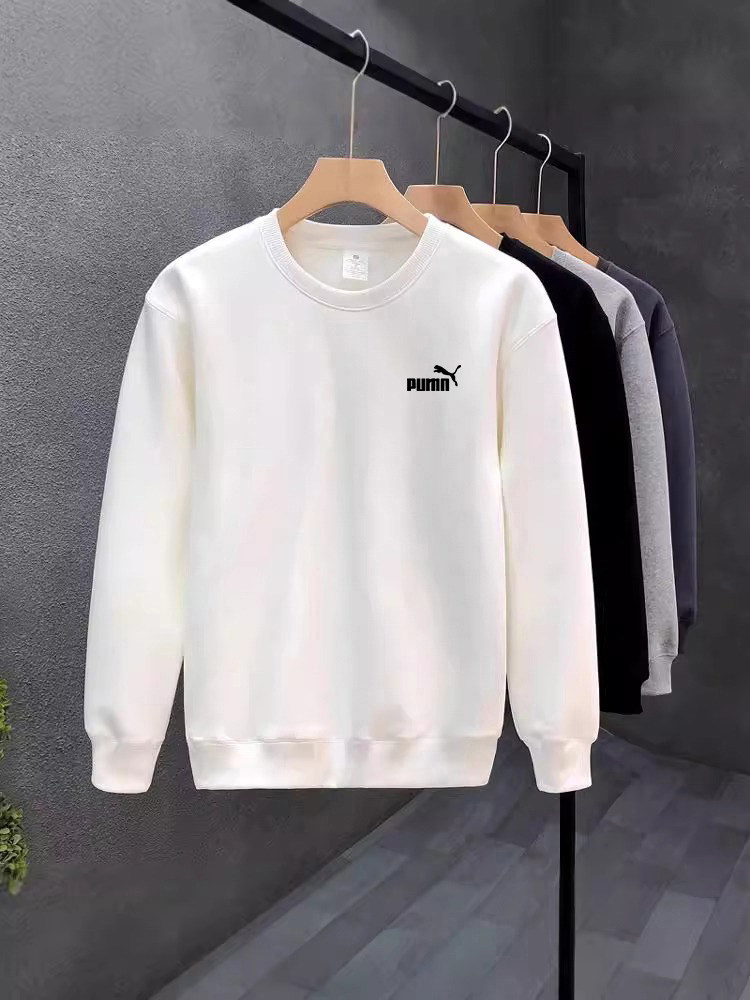 [90% off Special Zone]Men's Sweatshirt for Autumn and Winter, Round Neck Pullover, Casual and Versatile, Unisex Base Shirt, Couple's Top