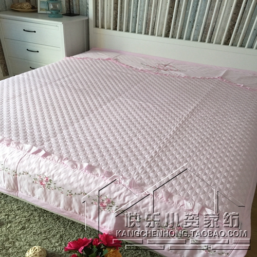 Hàn Quốc cao cấp cotton cao cấp thêu thêu bông điều hòa không khí đôi đã được mùa hè mát mẻ bởi mùa xuân và mùa thu bởi tấm trải giường bộ ga giường cao cấp