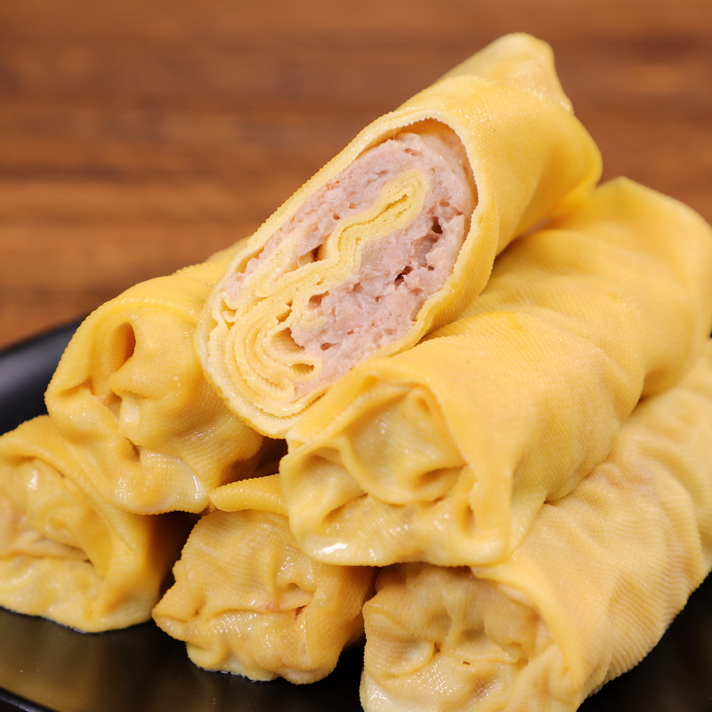 Thousands of packs of venetian blind with fresh meat louvre curly venetian delicacies handmade Shunfeng rush-frozen packaging