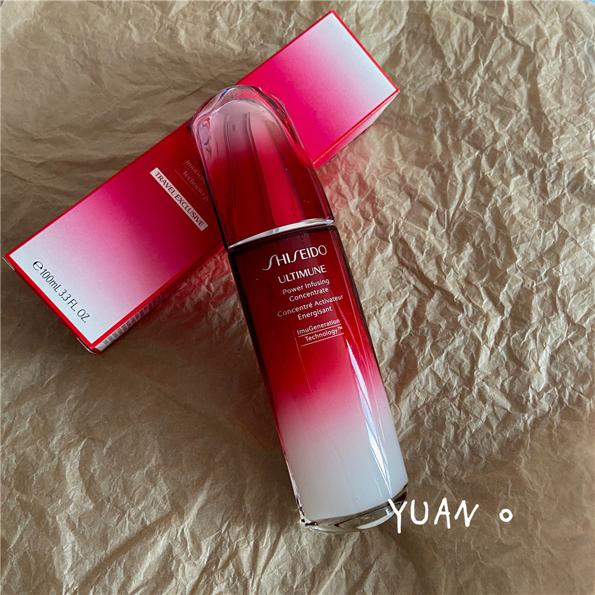 New version of three generations Shisedo capital red yew muscle living essence dew red waist 100ml muscle bottom liquid repair moisturizing