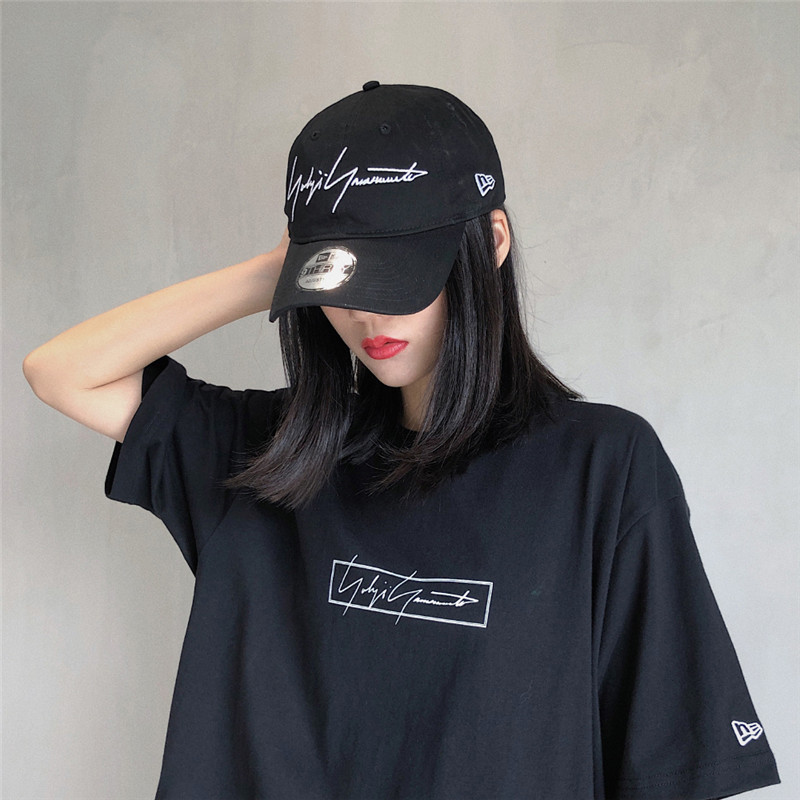 Yamamoto Yamazu joint Yohji Yamamoto Grand Logo Signature Bend Eatery Hat Baseball Cap Duck Tongue Hat