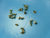 Bulk price cylindrical capped hollow rivets with plate back (fixed) hollow copper eyelets 2*3MM