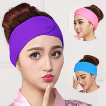 Beam Hair with female wash face South Korea cute wide side sports Moonlight Wash Beauty Yard Embroidered headscarf Adhesive Style
