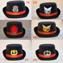  Womens security cap Security cap Female roll cap Work stage performance uniform Hat Navy blue