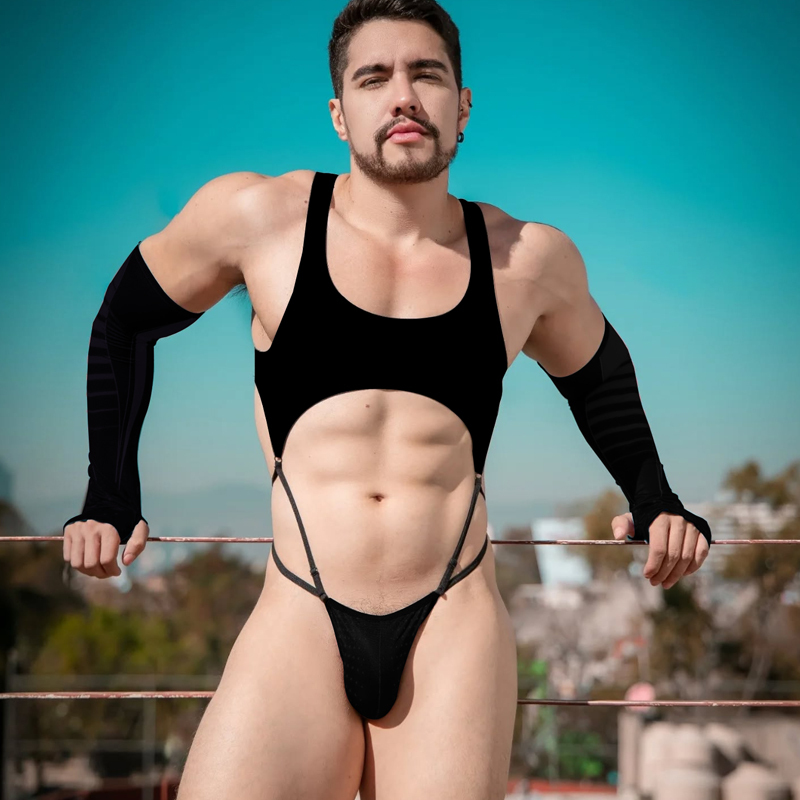 Men's Thong Sexy Single Thong U-Convex Design Personalized Single Thong U-Convex Design Sexy Briefs