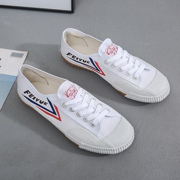 Non-slip and wear-resistant canvas sports low-top martial arts shoes