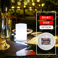 10*15 цилиндрическая настольная лампа (модель батареи) Красочная кнопка «Регулировка дистанционного управления»