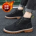 Martin ủng nam mùa đông cao cộng với giày nhung cotton dày xu hướng giày nam công cụ đại hoàng giầy tây nam Giày ống