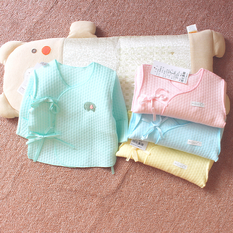 Olfactory Bear Newborn Autumn Winter Warm Half Back Clothing And Blouse Baby Seamless Underwear 52-59